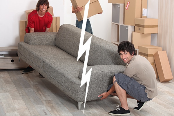 How to split furniture with roommates when moving