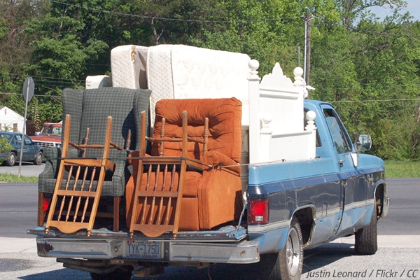 It's important to know how to load a pickup truck for moving correctly.