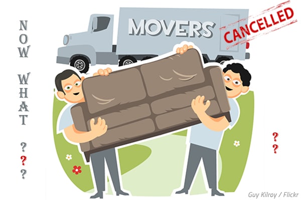 What could you do if your movers cancelled last minute?