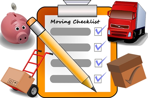 A moving checklist will help you organize your time and keep track of your moving preparations.